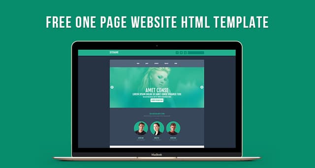 Free One Page Website HTML Template | Free HTML5 Templates